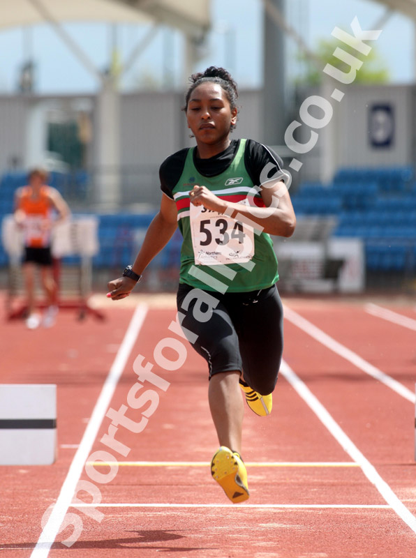 Ahtolla Rose (Sale) under-20 triple jump, Northern Championships, Sport City, Manchester